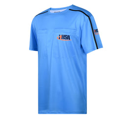 Davis IHSA AeroFLX Soccer Blue Referee Shirt 2.0 (IHSA)