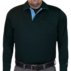 Davis BFX MLB Replica LS Black Umpire Shirt w/ Numbers