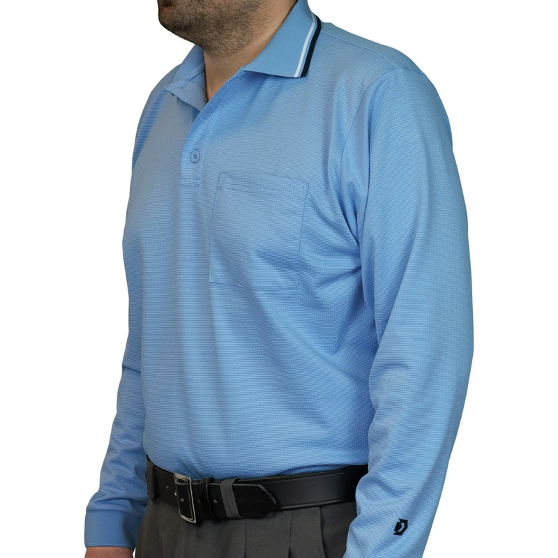 Davis BFX Traditional LS Powder Blue Umpire Shirt