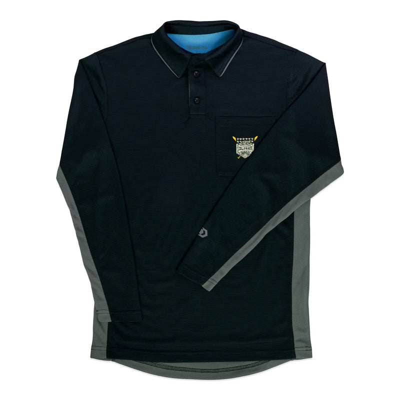 Davis BFX MLB Homage V2 Side Panel LS Black Umpire Shirt (SCU)