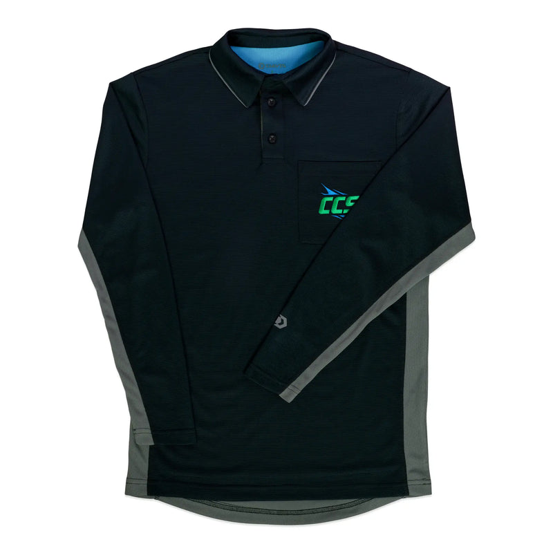 Davis BFX MLB Homage V2 Side Panel LS Black Umpire Shirt (CCS)