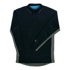 Davis BFX MLB Homage V2 Side Panel LS Black Umpire Shirt w/ Numbers