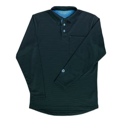 Davis BFX MLB Replica LS Black Umpire Shirt w/ Numbers