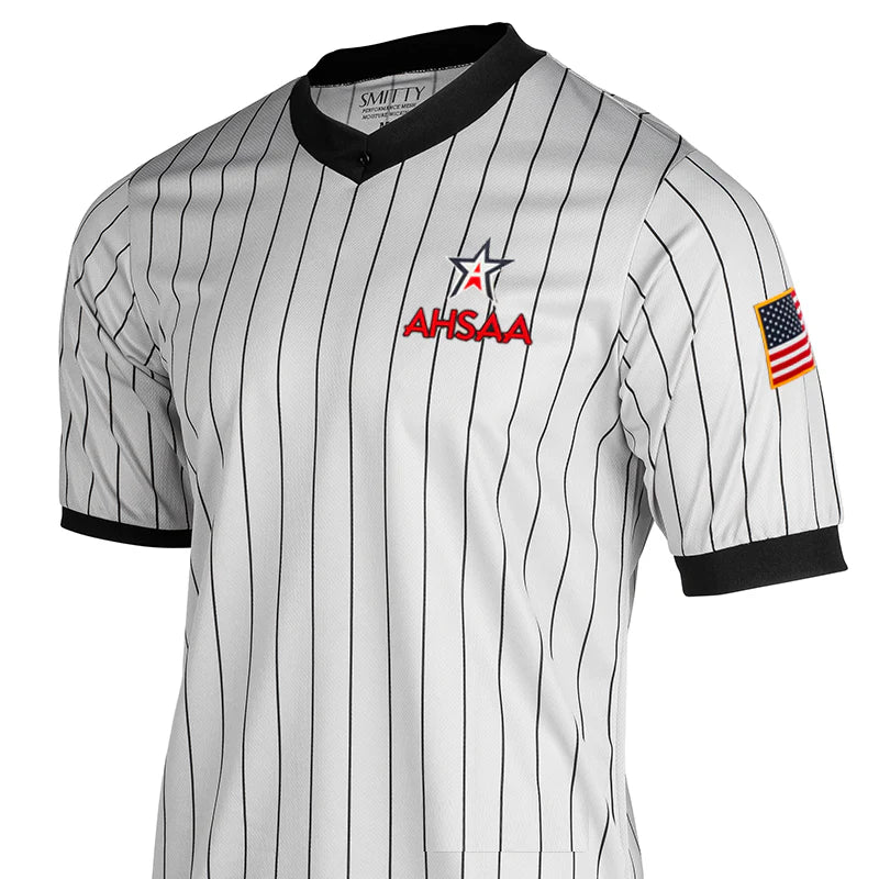 Alabama (AHSAA) Smitty Gray Pinstripe Referee Shirt