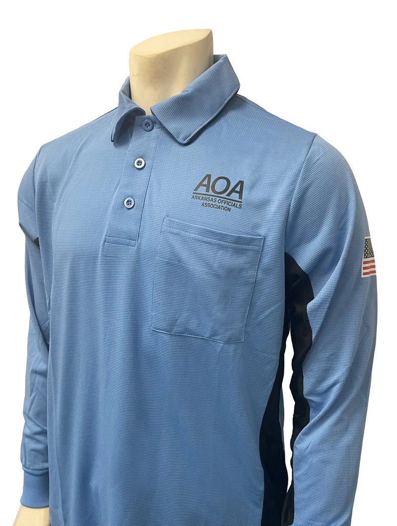 Smitty MLB Replica Sky Blue LS Umpire Shirt V2 (AOA)