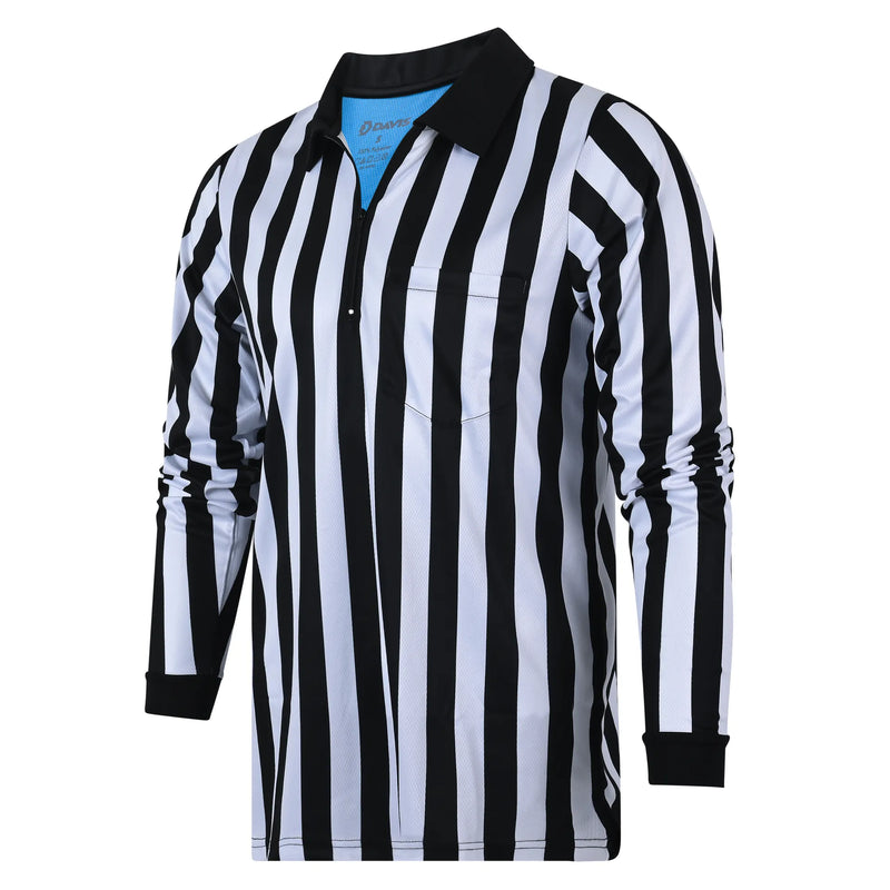 Davis BFX 1" Stripe Football Referee LS Shirt