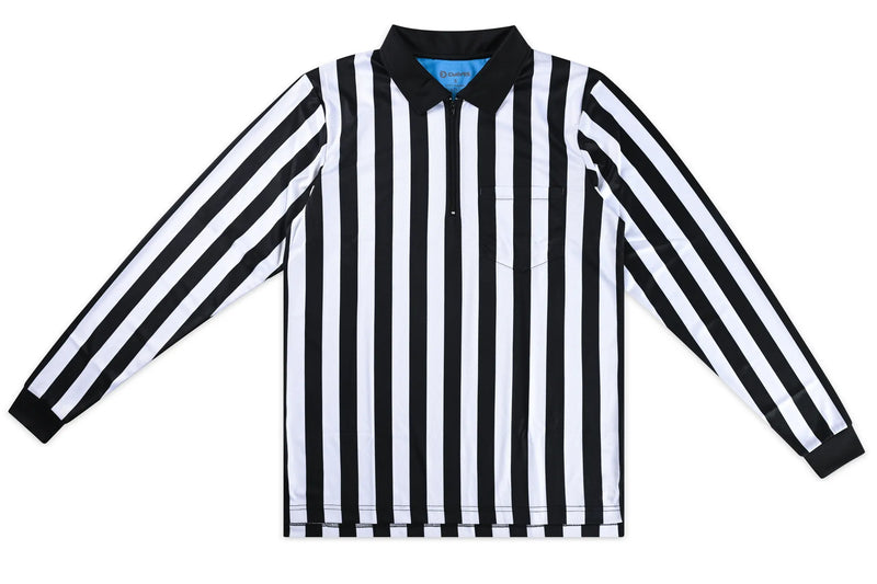 Davis BFX 1" Stripe Football Referee LS Shirt