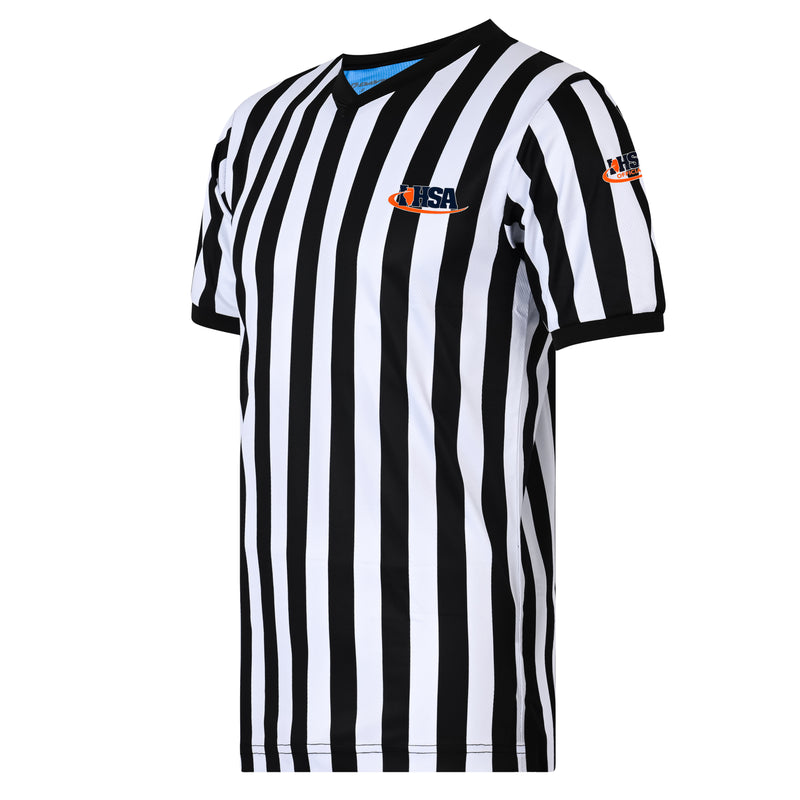 Illinois (IHSA) Davis BFX 1" Stripe Referee Shirt - Tall