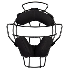 Champro Lightweight Steel Black Umpire Mask - Black Ergo-Fit Pads