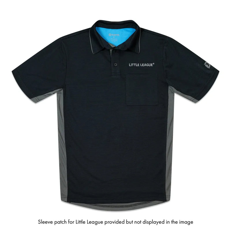 Davis BFX MLB Homage V2 Side Panel Black Umpire Shirt (Little League)