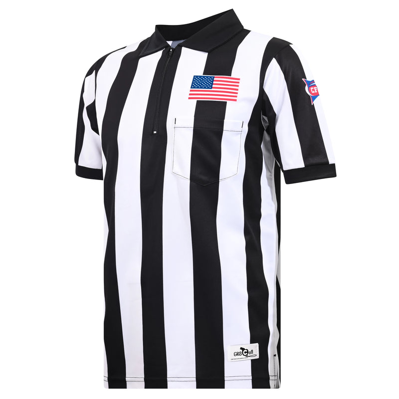 GR8 Call 2" Stripe CFO Soft-Tech Football Referee Shirt