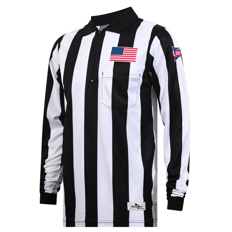 GR8 Call 2" Stripe CFO Ultra-Tech Football Referee LS Shirt