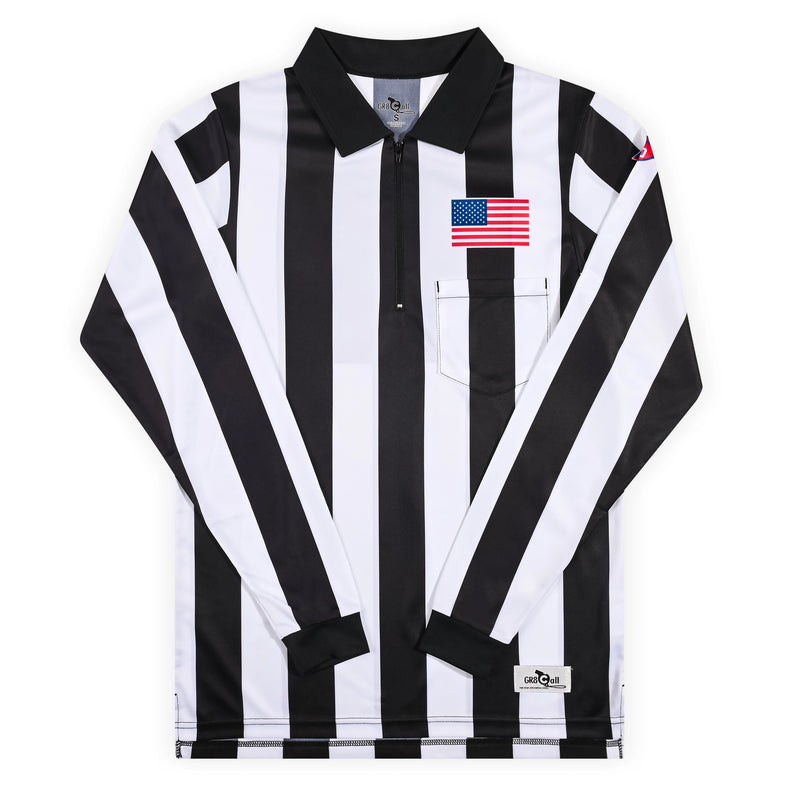 GR8 Call 2" Stripe CFO Ultra-Tech Football Referee LS Shirt