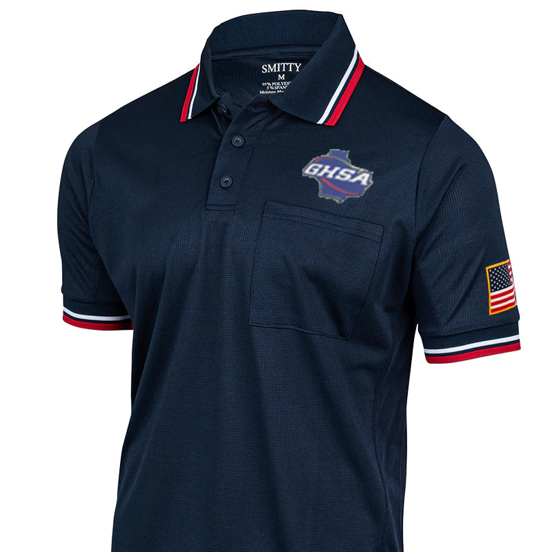 Georgia (GHSA) Smitty Navy Sublimated Umpire Shirt