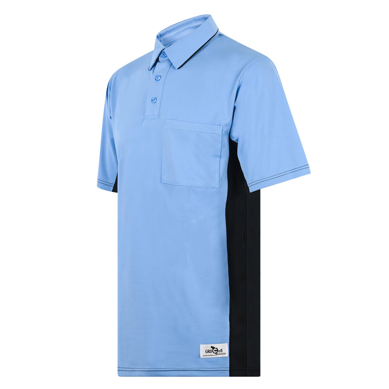 GR8 Call MLB Replica Side Panel Umpire Shirt - Sky Blue