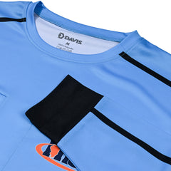 Illinois (IHSA) Davis IHSA AeroFLX Soccer Blue Referee LS Shirt 2.0