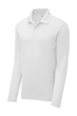 White Polyester Moisture Wicking Referee Long Sleeve Shirt
