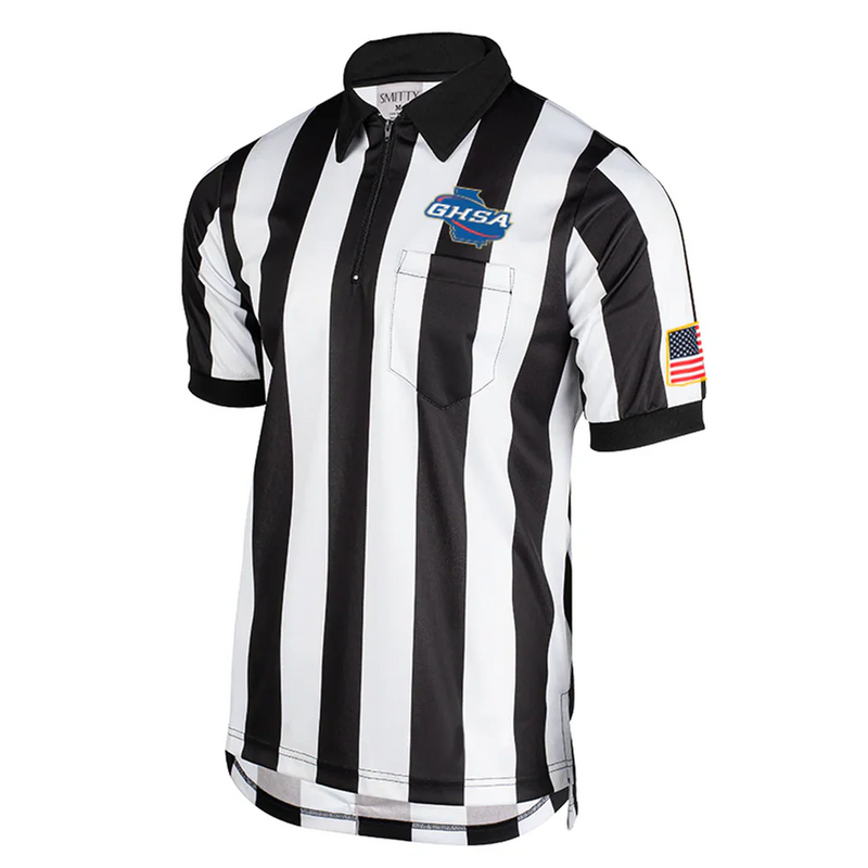 Georgia (GHSA) Body Flex Football Referee Shirt