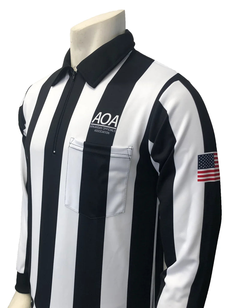 Arkansas (AOA) Smitty 2 1/4" Football Referee Long Sleeve Shirt