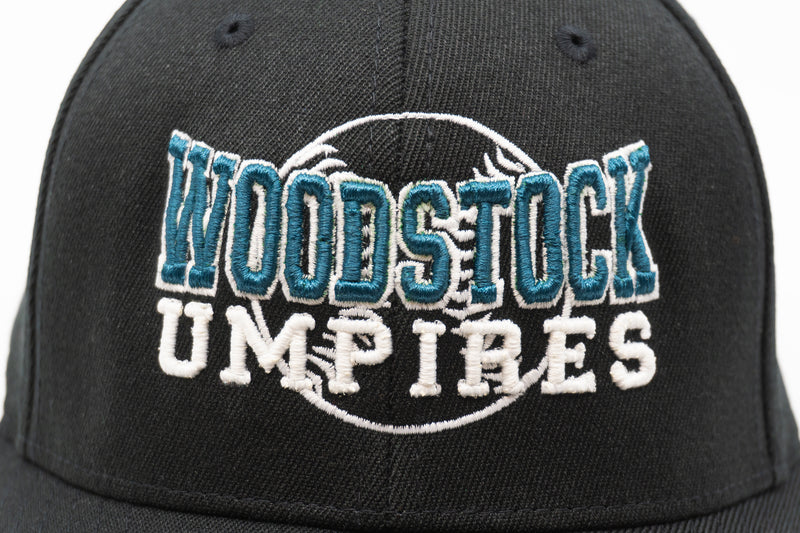 Richardson Black Umpire 6-Stitch Base Hat (Woodstock)