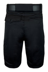Smitty Premium Knit Black Referee Shorts with White Stripe