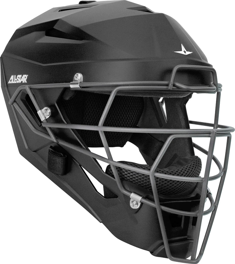 All-Star MVP5 Matte Black Umpire Helmet