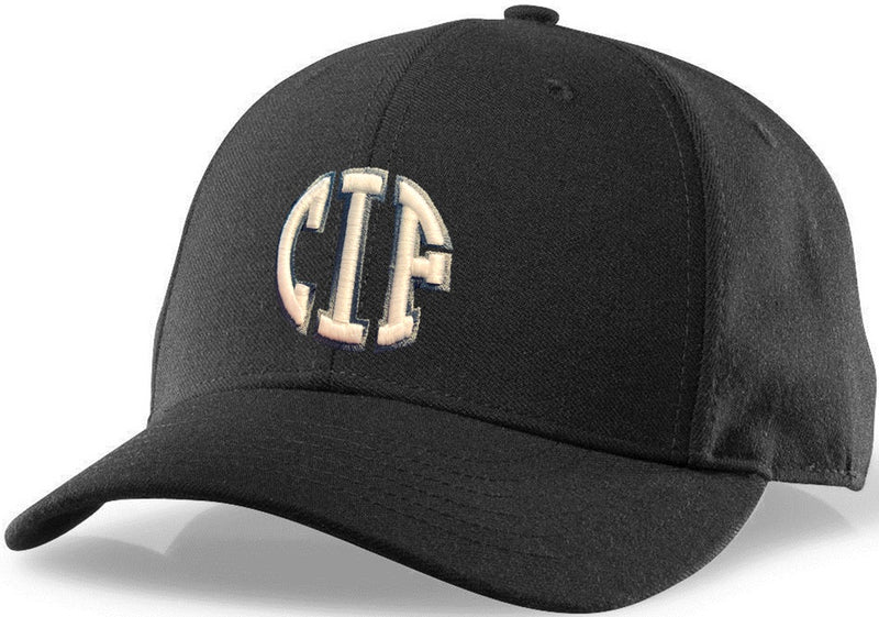 Richardson Black 6-Stitch Base Umpire Hat (CIF)