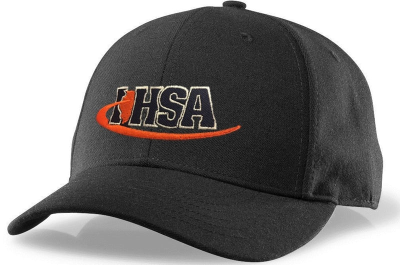 Richardson Black 6-Stitch Base Umpire Hat (IHSA)