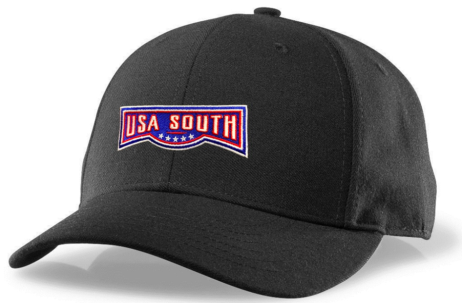 Richardson Black Umpire Base Hat (USA SOUTH) | Gerry Davis Sports