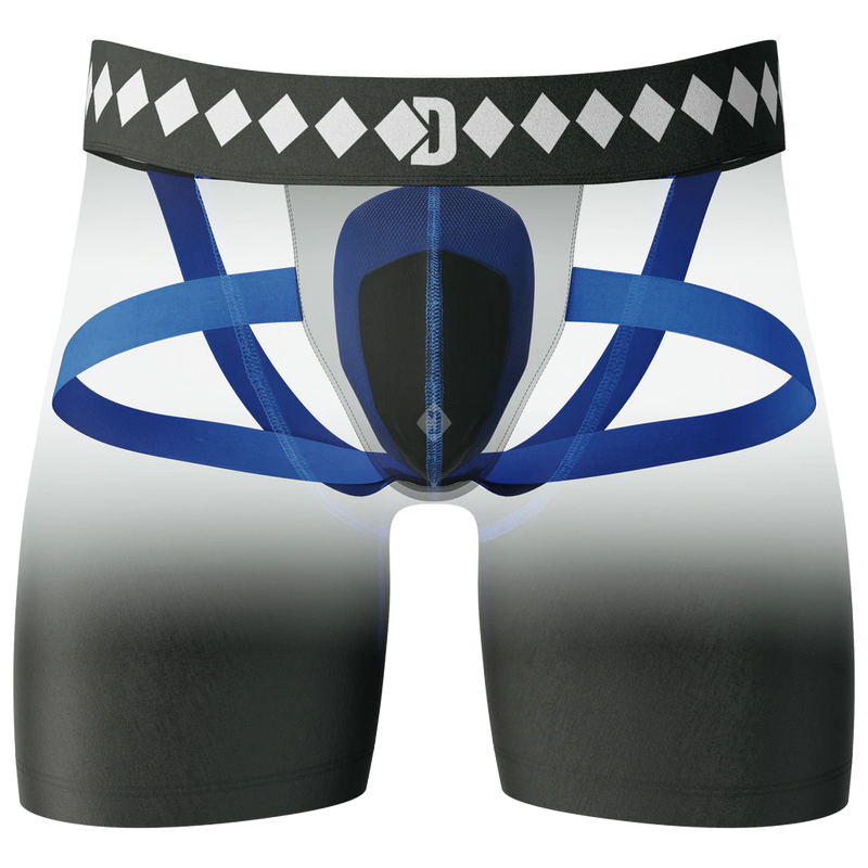 Diamond MMA Compression Shorts with Integrated Quad Strap Jock